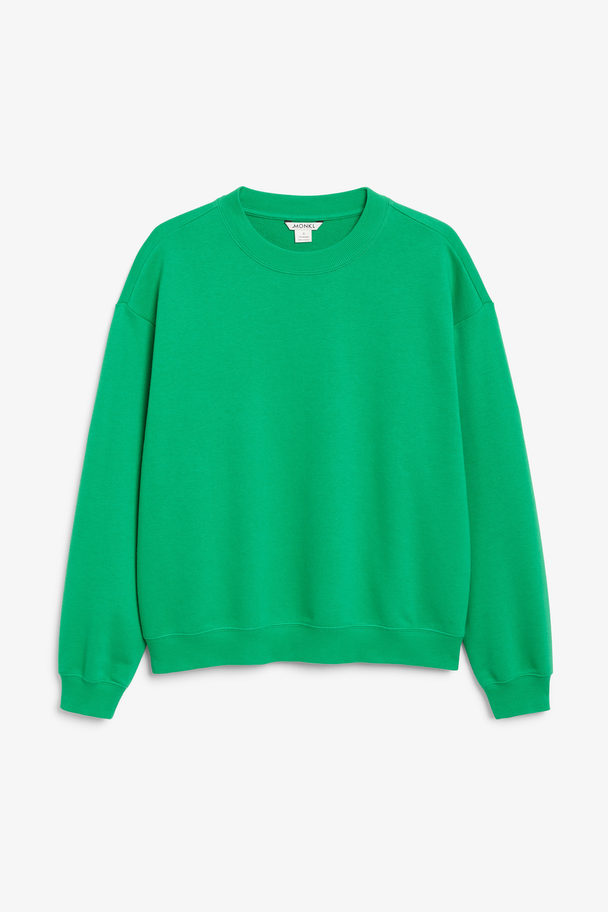 Monki Green Loose-fit Sweater Grass Green