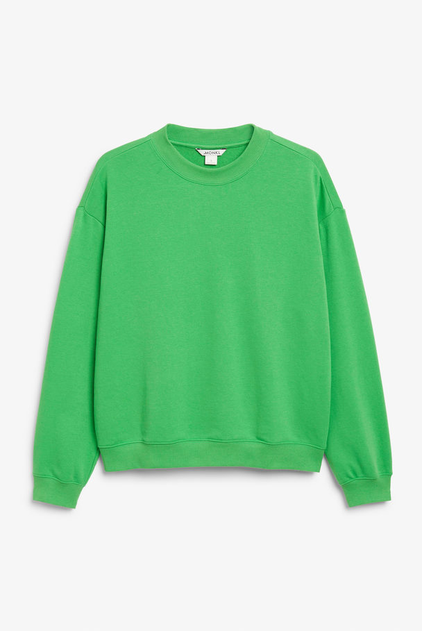 Monki Lockerer grüner Pullover Grün
