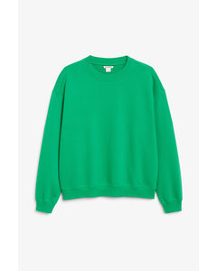 Green Loose-fit Sweater Grass Green