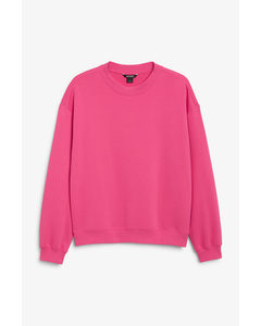 Lockerer Pullover Magenta Magenta