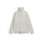 Half-zip Fleece Sweatshirt Light Grey Melange