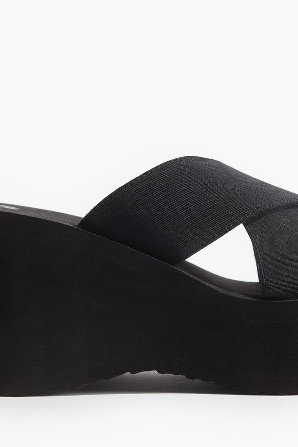H&M Chunky Platform Sandals Black