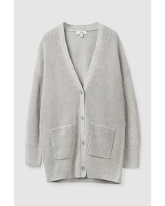 Oversized Knitted Cardigan Dusty Light Green