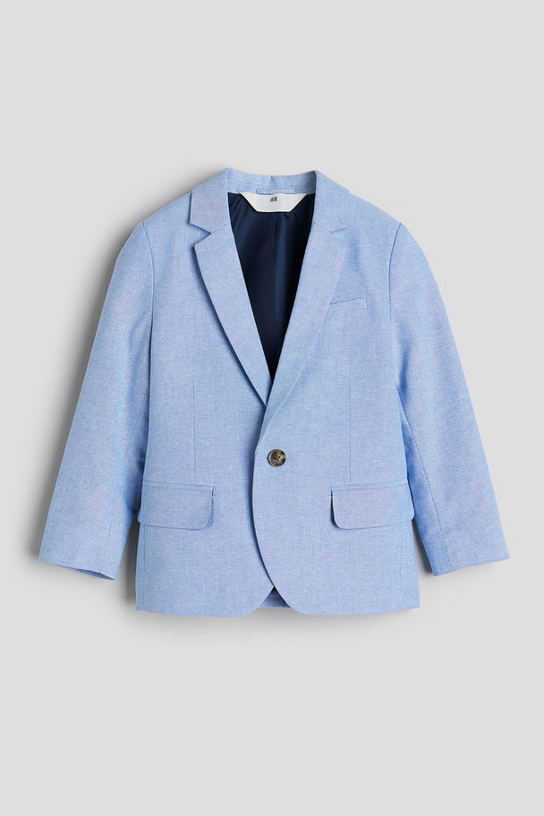 H&M Single-breasted Jacket Blue
