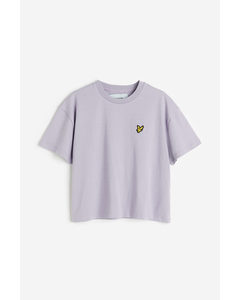 Cropped T-shirt Purple Skies