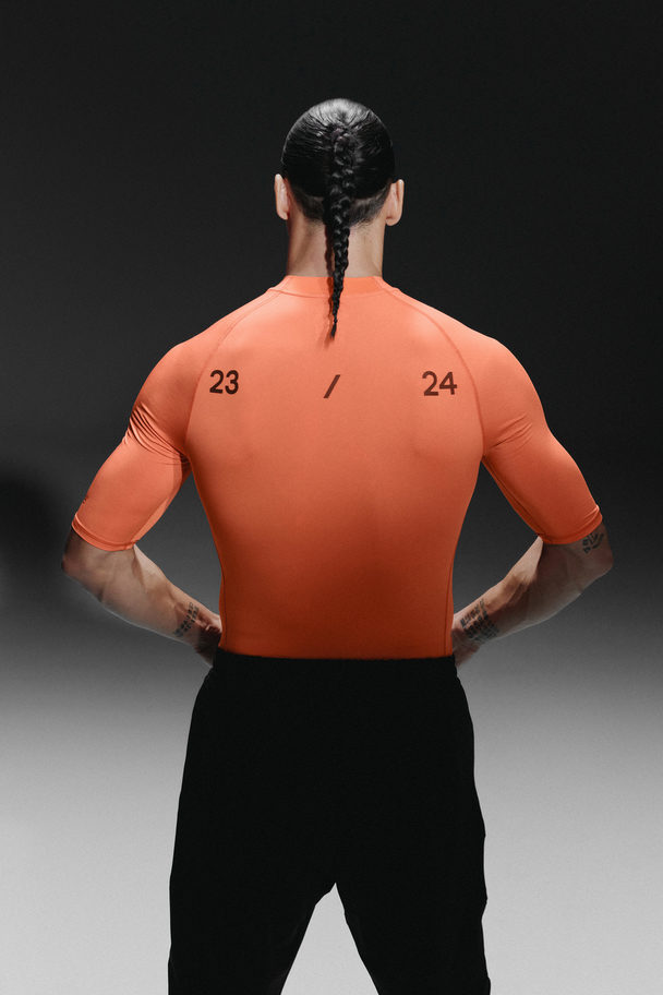 H&M Drymove™ Træningstrøje Muscle Fit Orange