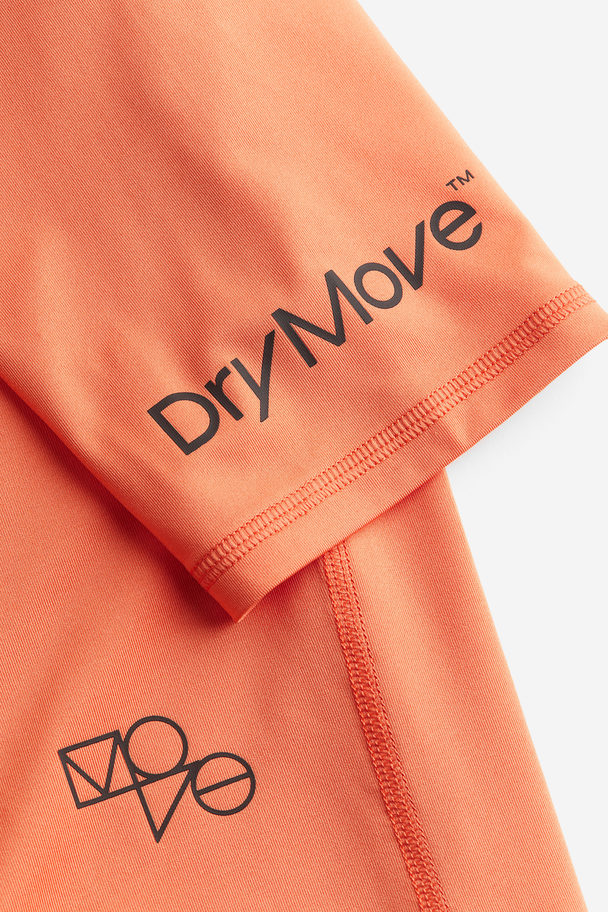H&M Drymove™ Muscle Fit Sports Top Orange