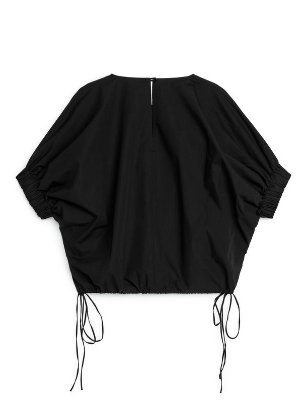 ARKET Puff-sleeve Top Black