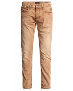 Slim Denim Trousers With Wash Effect