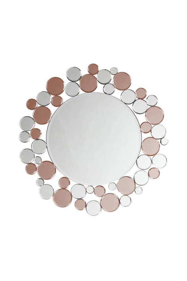 360Living Wall Mirror Bubble 1925 Silver / Rosé