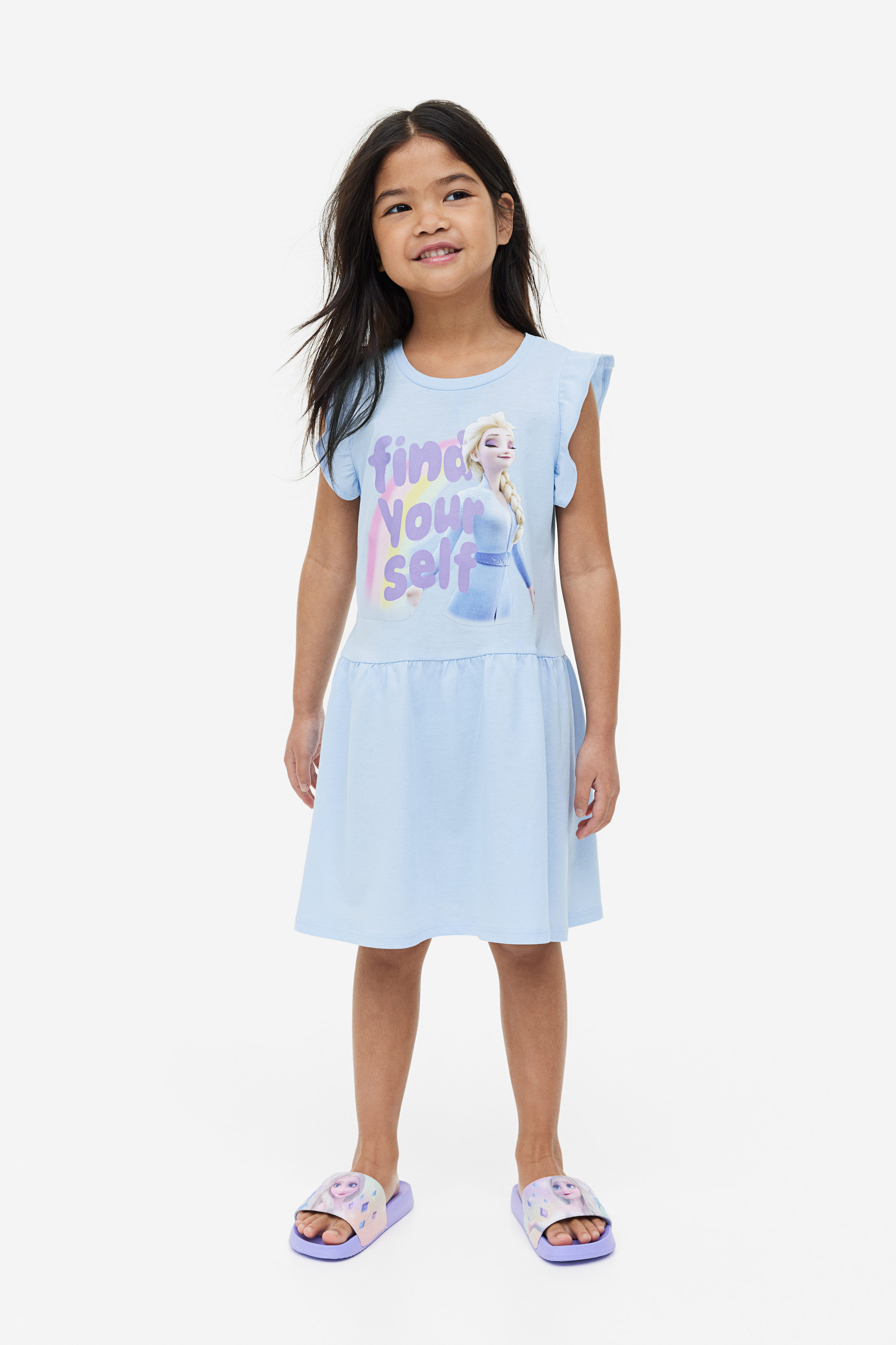 Printed T-shirt dress - Grey marl/NY Giants - Kids