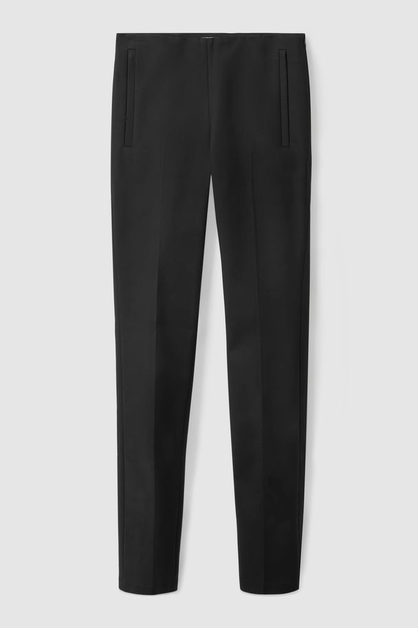 COS Slim-fit Trousers Black