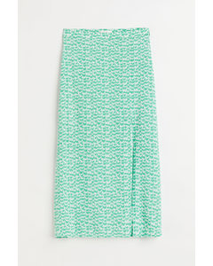 Viscose Skirt Green/patterned