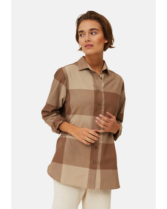 Isa Check Organic Cotton Flannel Shirt