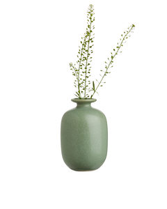 Stoneware Vase 11 Cm Green