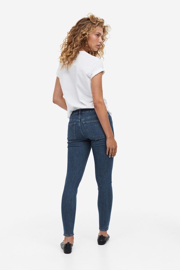 H&M Low Ankle Jeggings Donker Denimblauw