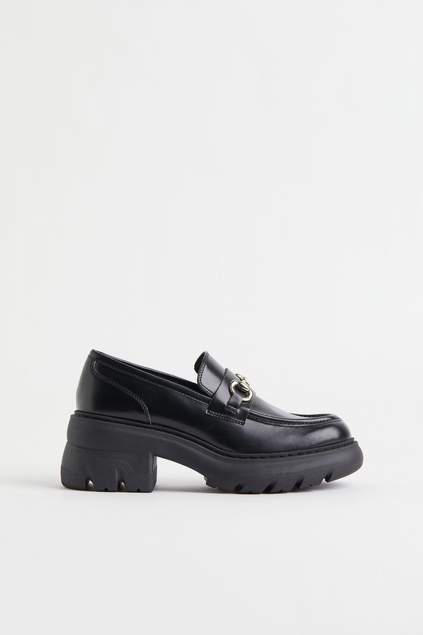 H&M Chunky Snaffle-trim Loafers Black