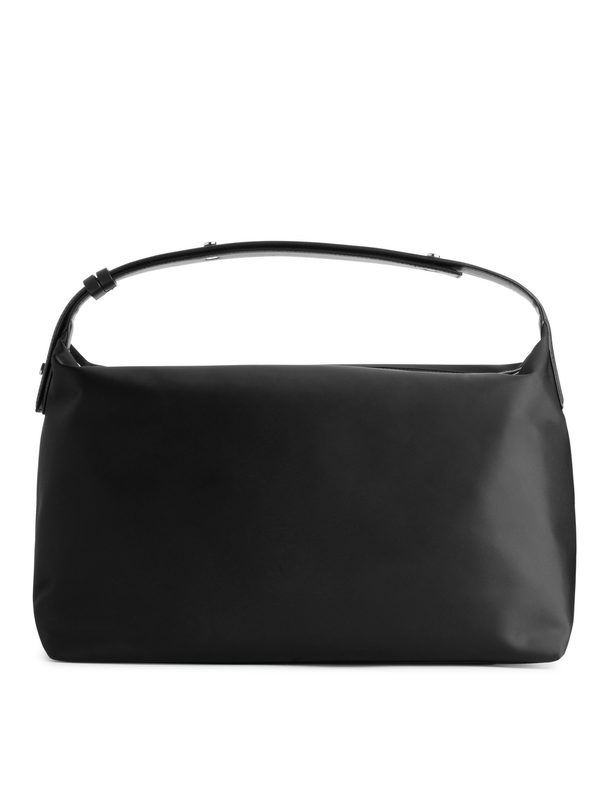 ARKET Leather Detailed Shoulder Bag Black