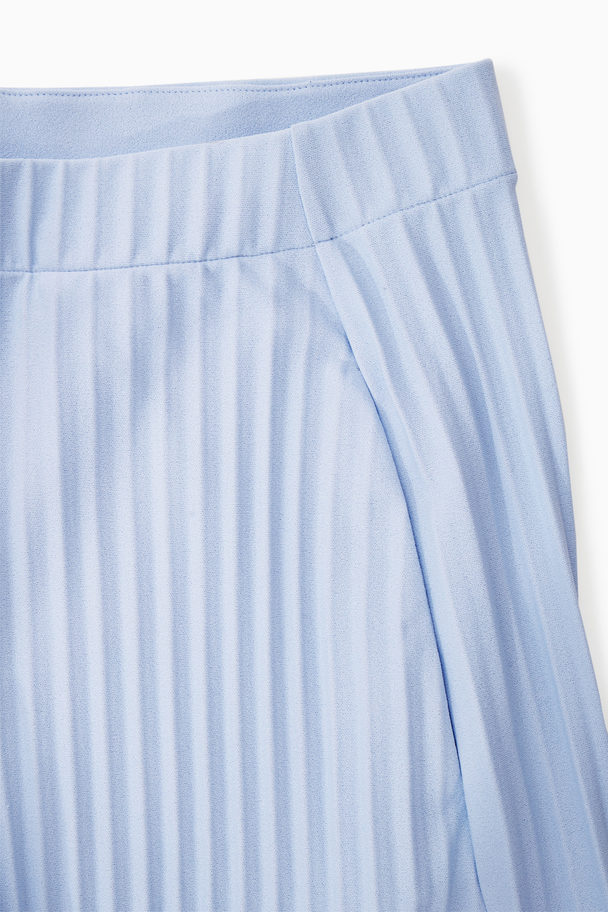 COS Pleated Elasticated Trousers Light Blue