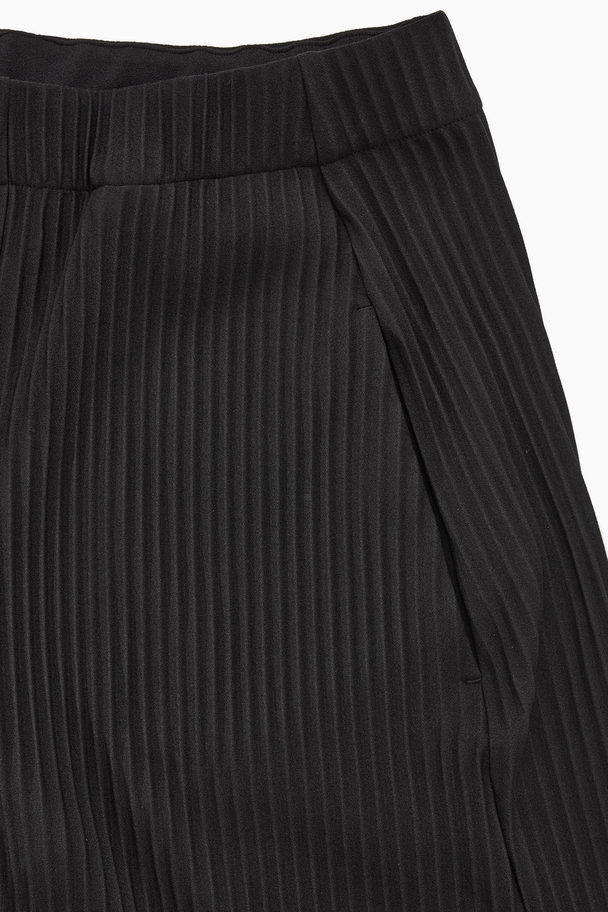 COS Pleated Elasticated Trousers Black