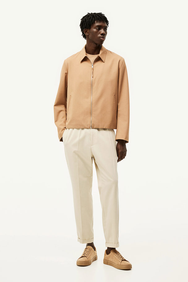 H&M Elegante Joggpants in Slim Fit Beige