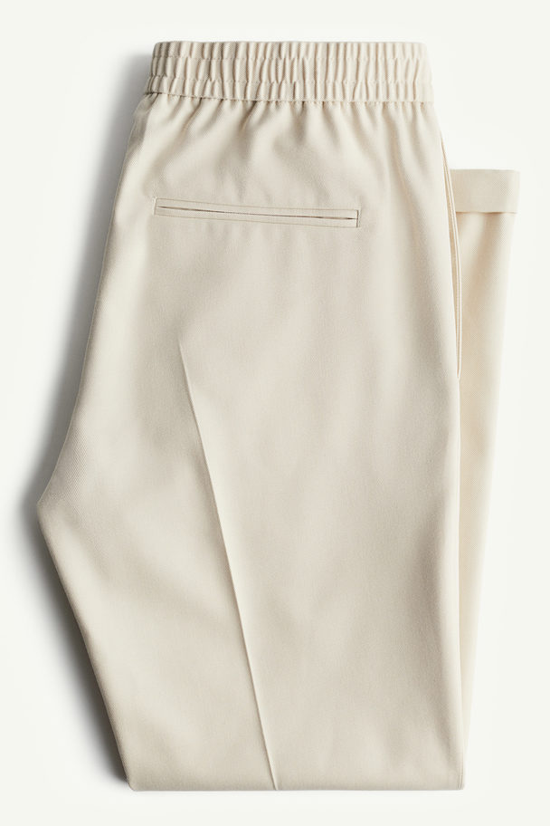 H&M Elegante Joggpants in Slim Fit Beige