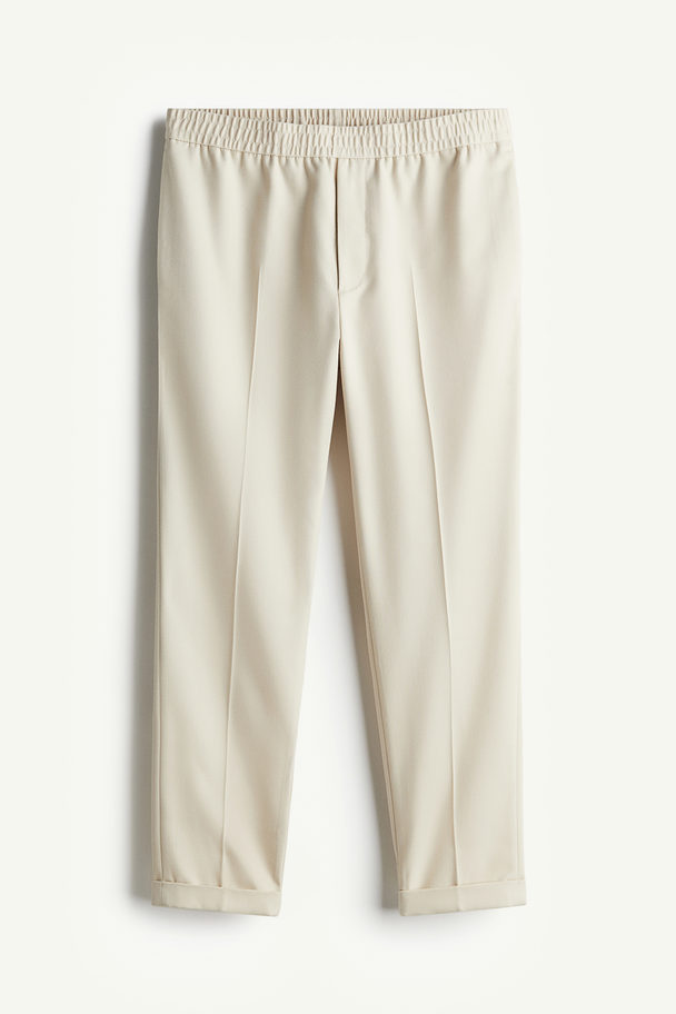 H&M Elegante Joggpants in Slim Fit Beige