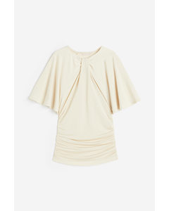 Top Met Gedraaid Detail Lichtbeige