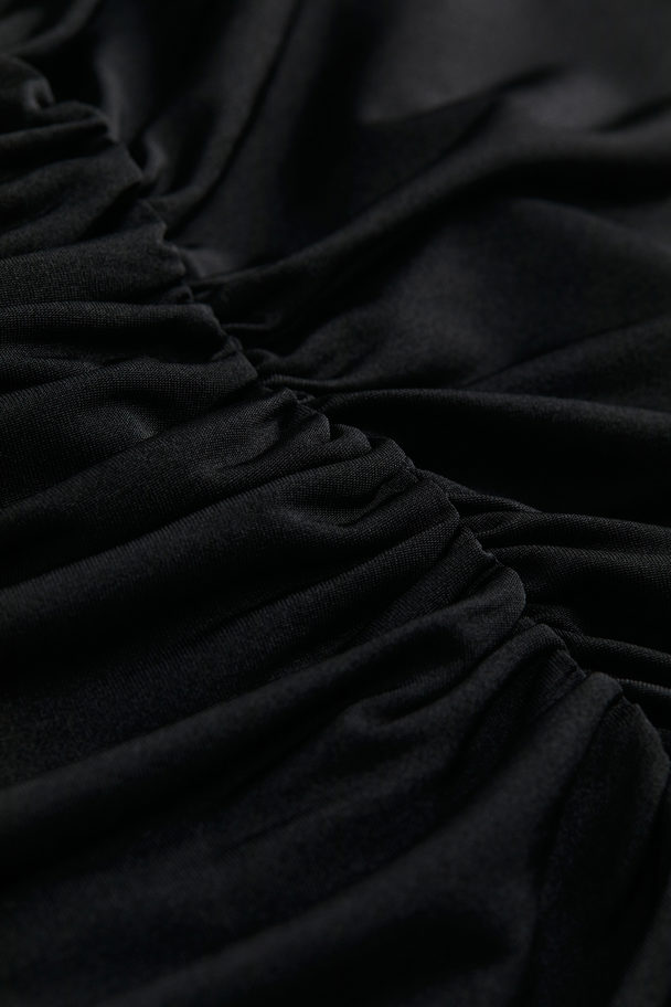 H&M Twisted-detail Top Black