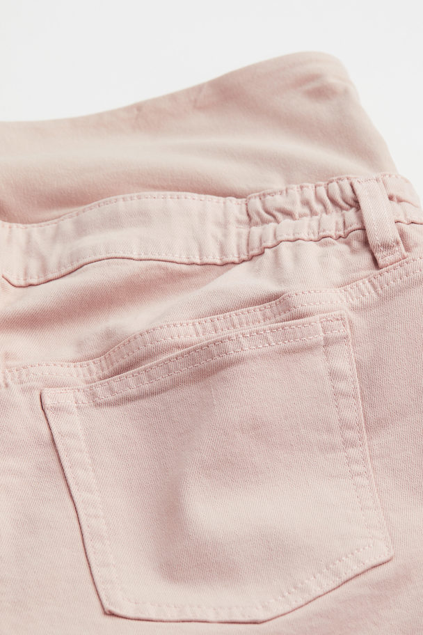 H&M Mama Denim Shorts Powder Pink