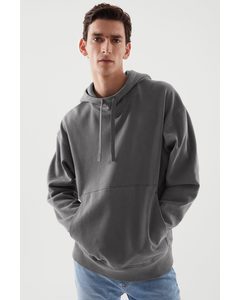 Oversized-fit Washed Hoodie Washed Grey