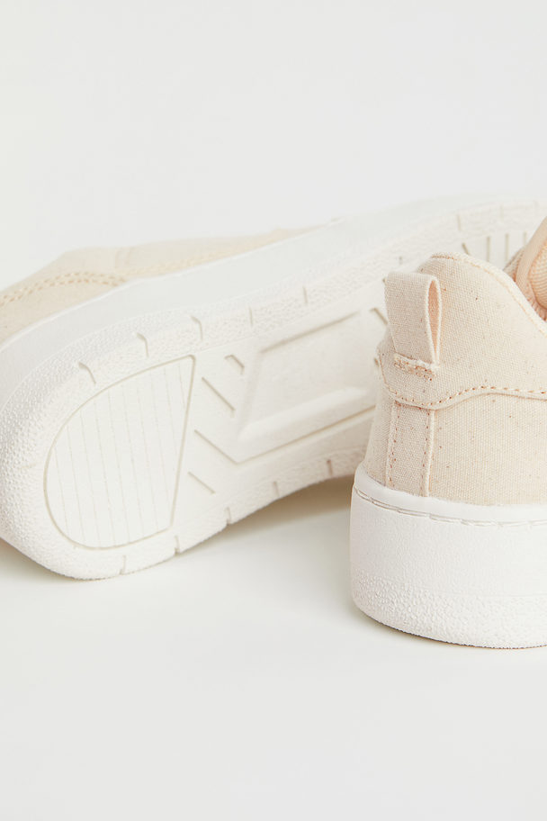 H&M Sneakers I Canvas Lys Beige