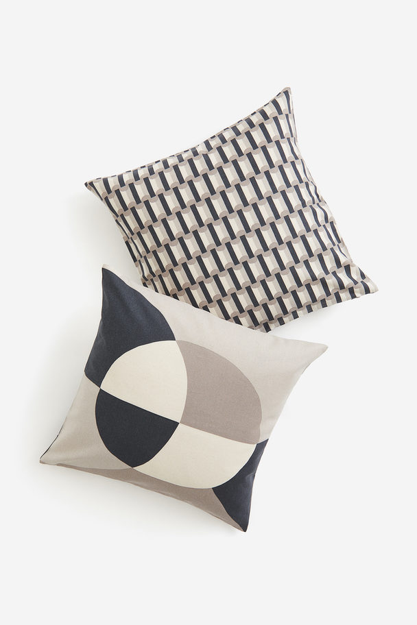 H&M HOME 2-pack Cotton Cushion Covers Mole/patterned