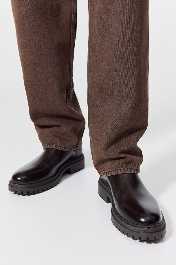 H&M Chelseaboots Donkerbruin