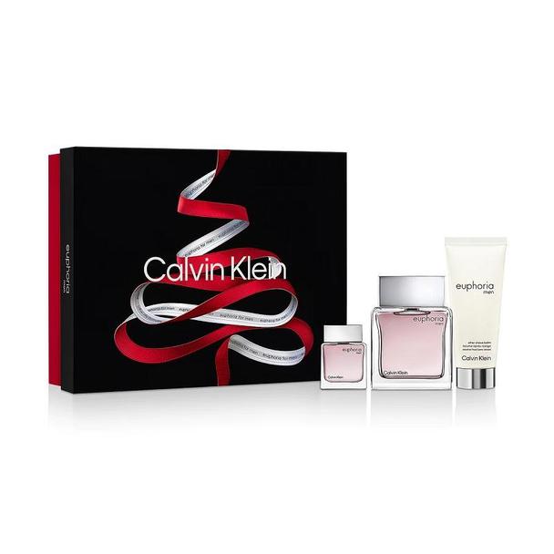 Calvin Klein Giftset Calvin Klein Euphoria Edt 100ml + Aftershave Balm 100ml + Edt 15ml
