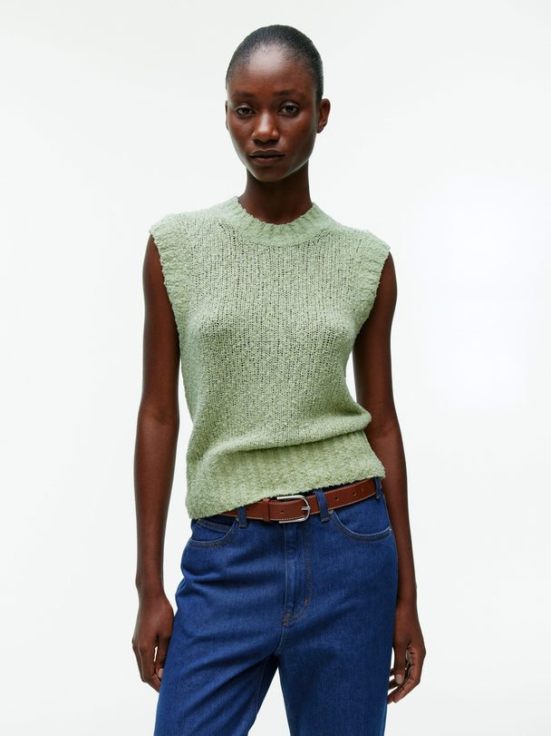 ARKET Knitted Vest Green