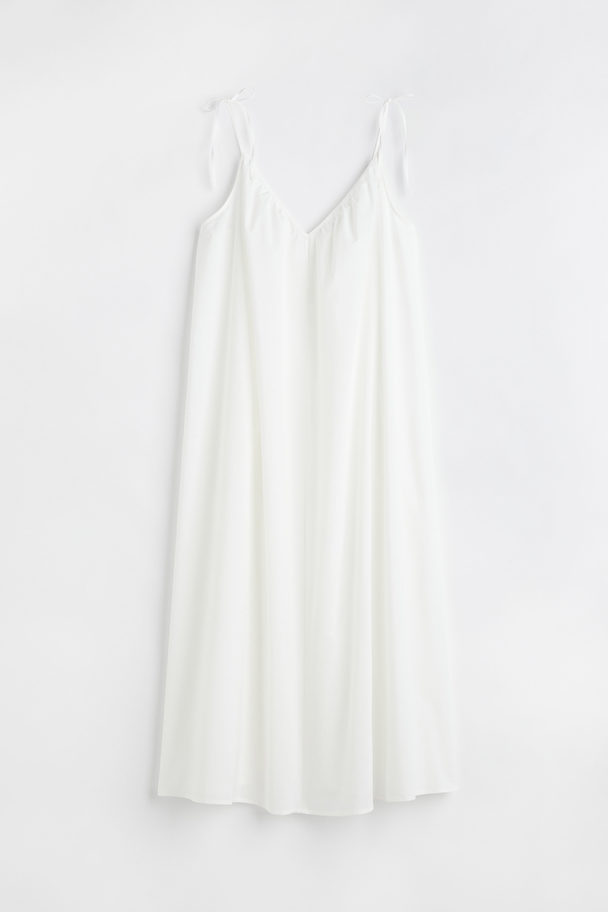 H&M Cotton Voile A-line Dress White
