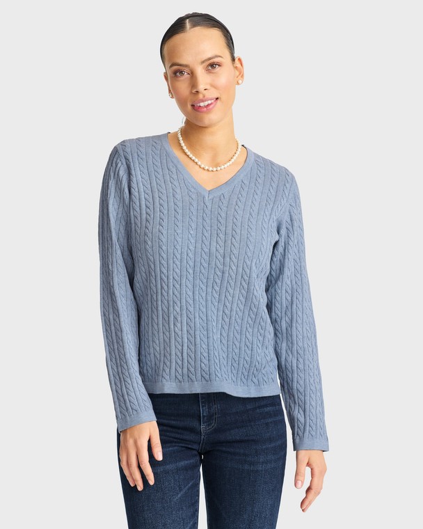 Newhouse Vanessa Cable Sweater
