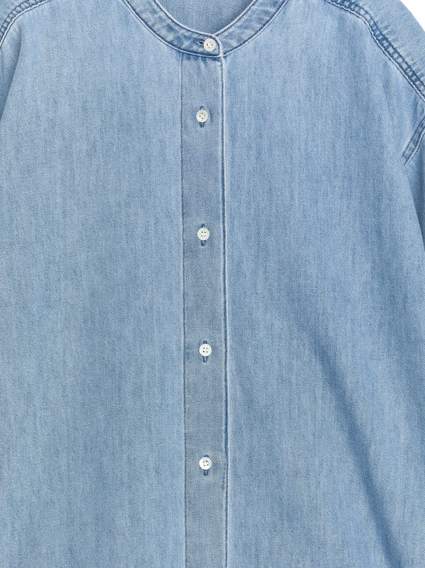 ARKET Hemd aus Denim-Twill Hellblau