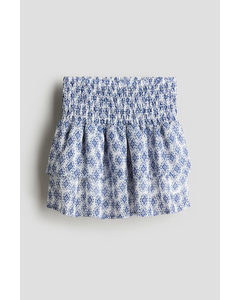 Tiered Skirt Blue/patterned