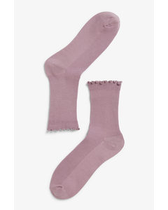 Sheer Socks Purple