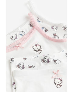 H&M, Hello Kitty - schwarz/weiß gepunkteter Hello Kitty BH