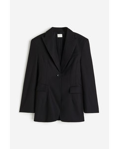 Taillierter Blazer Schwarz