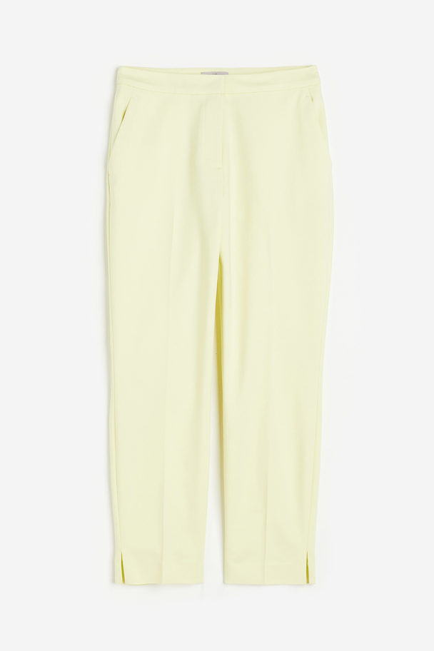 H&M Tailored Trousers Light Yellow