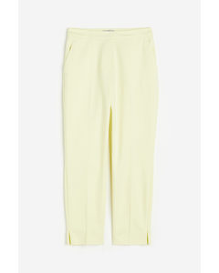 Tailored Trousers Light Yellow