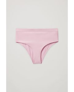 High-waisted Bikini Bottoms Pink