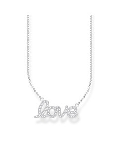 Necklace Love 925 Sterling Silver L45v