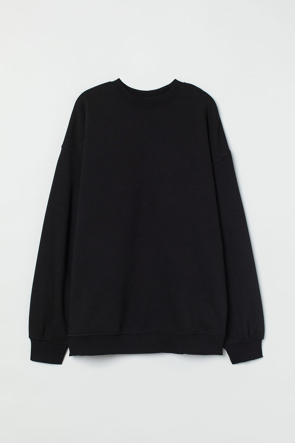 H&M Oversized Sweatshirt Black