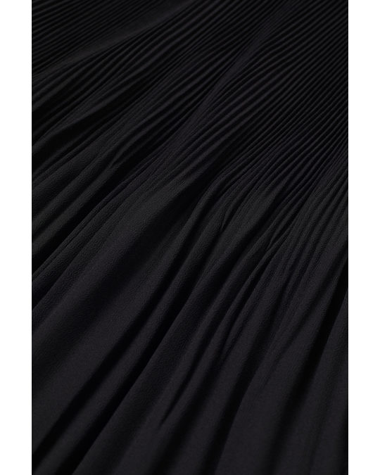 H&M Pleated Dress Black