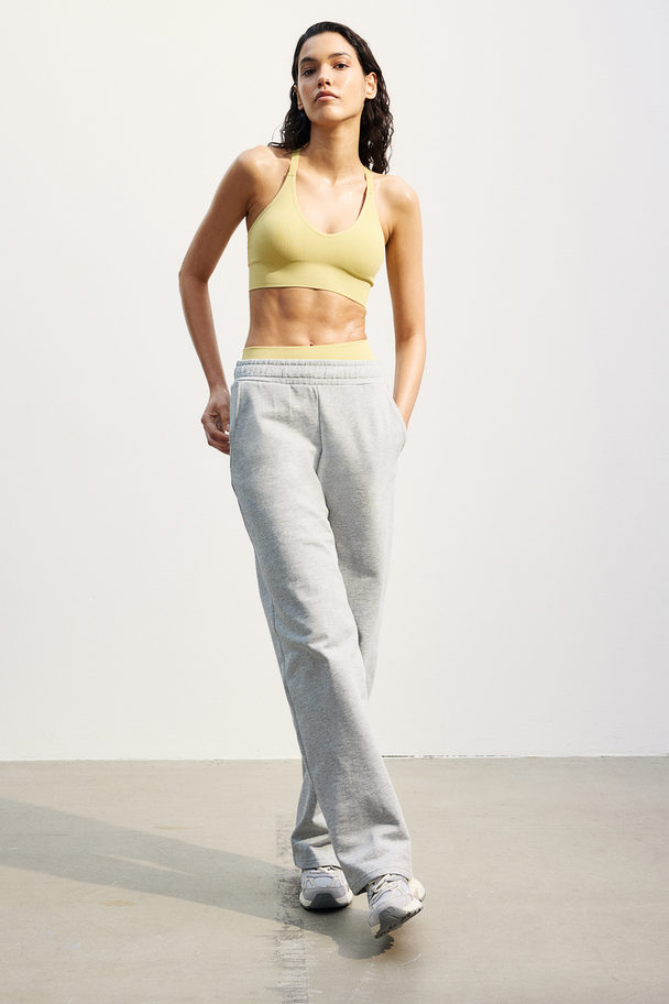 H&M Drymove™ Medium Support Sports Bra Dusty Yellow